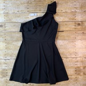 Black One Shoulder Banana Republic Dress